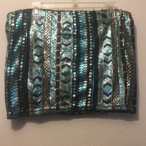 Western sequins skirt